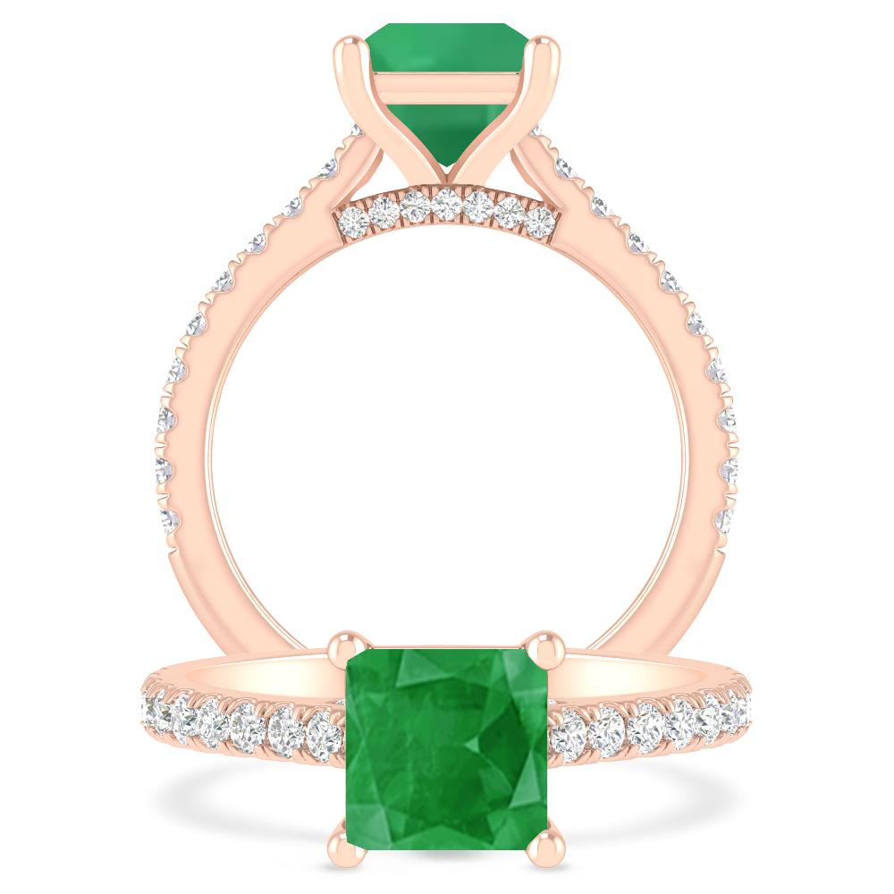 Rose Gold - Emerald