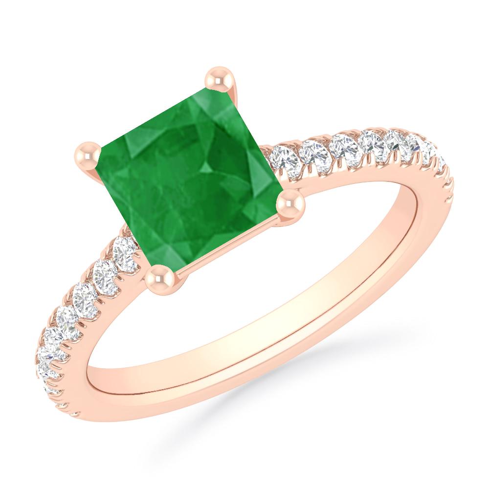 Rose Gold - Emerald