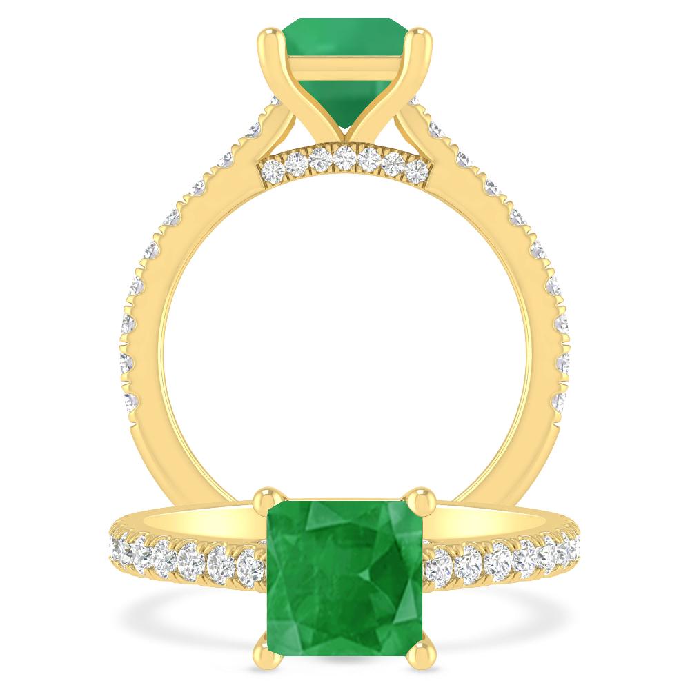 Yellow Gold - Emerald