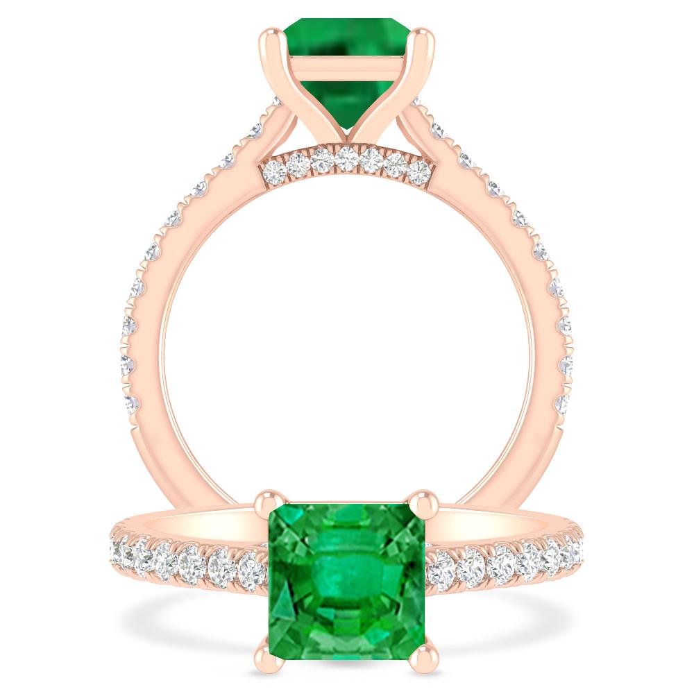 Rose Gold - Emerald