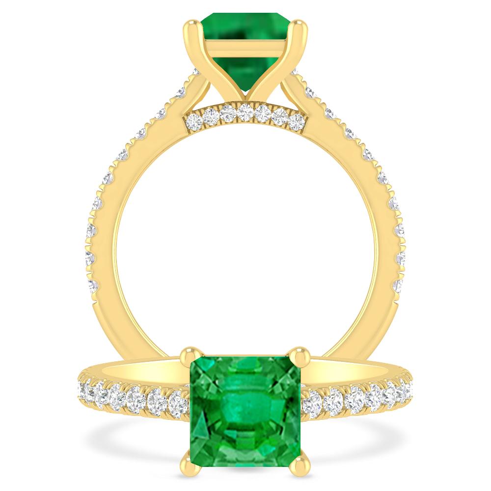 Yellow Gold - Emerald