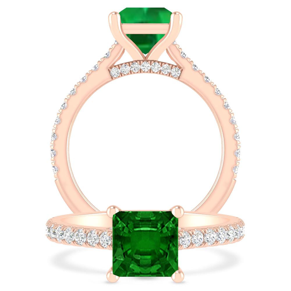 Rose Gold - Emerald