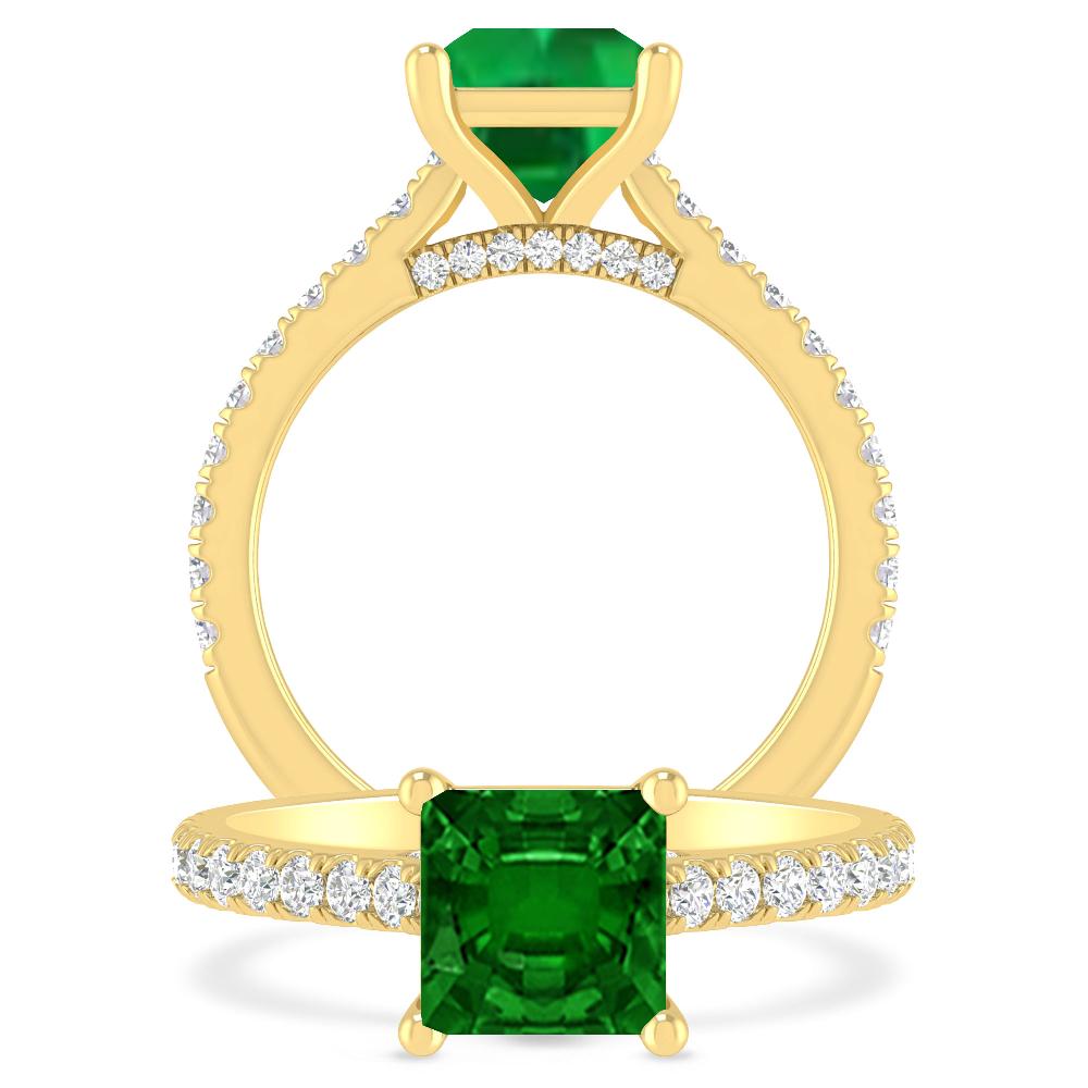 Yellow Gold - Emerald