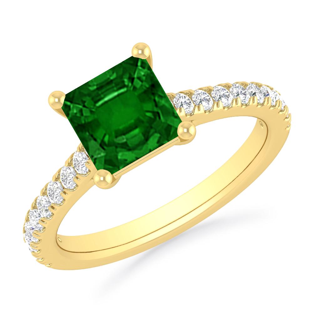 Yellow Gold - Emerald