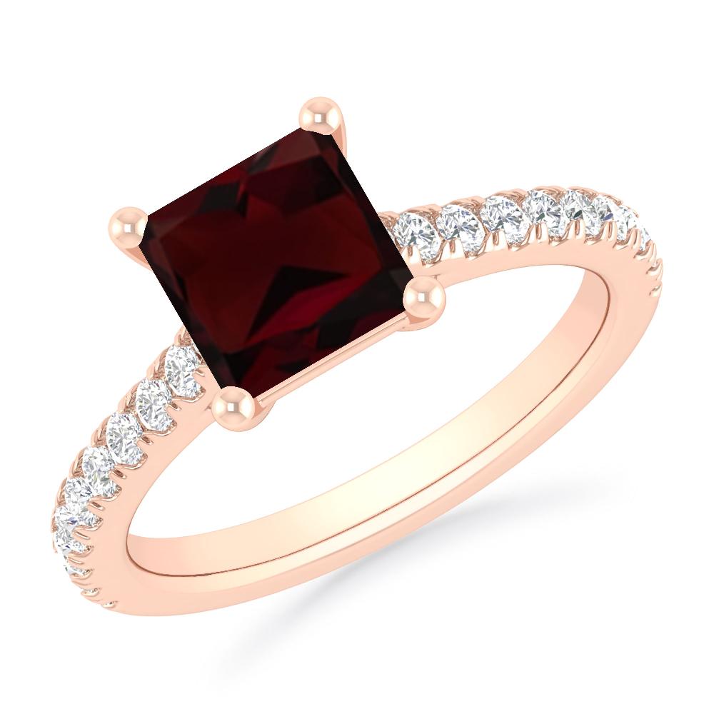 Rose Gold - Garnet