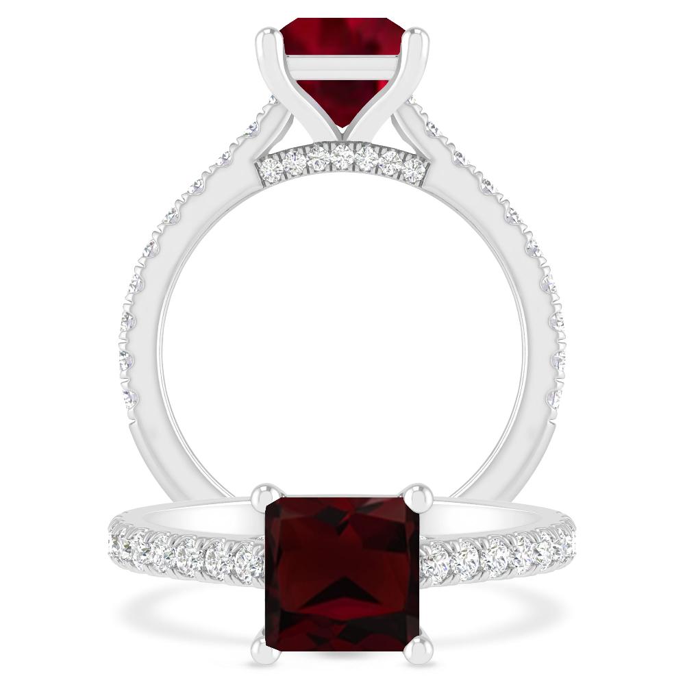 White Gold - Garnet