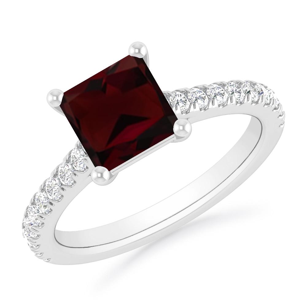 White Gold - Garnet