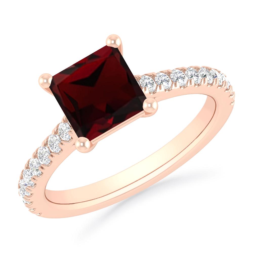 Rose Gold - Garnet