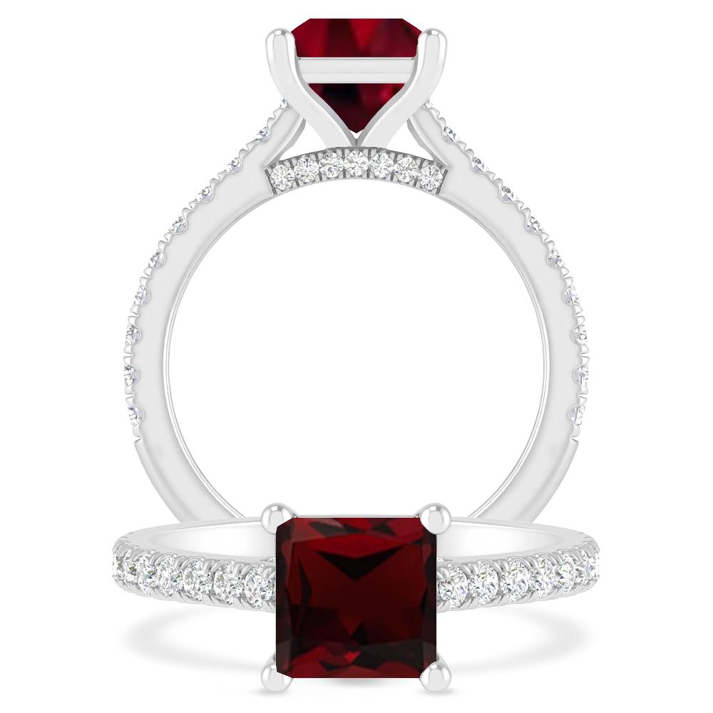 White Gold - Garnet