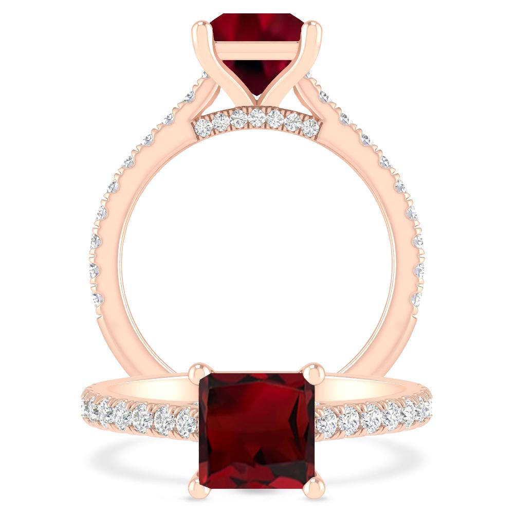 Rose Gold - Garnet