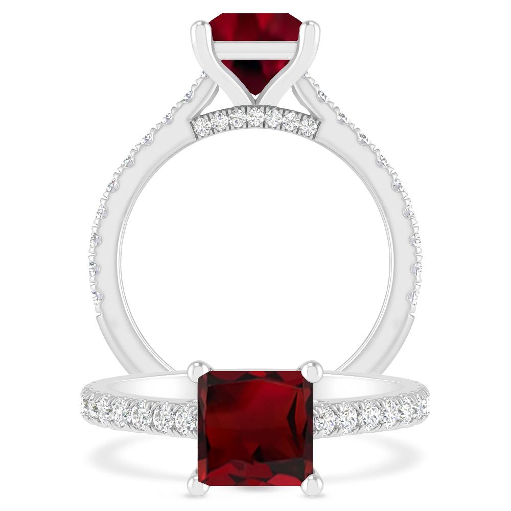 White Gold - Garnet