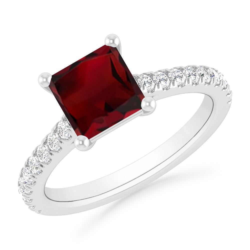 White Gold - Garnet