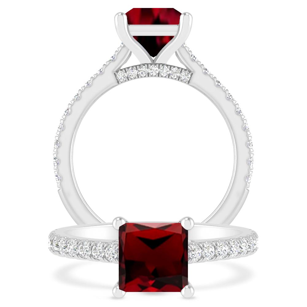 White Gold - Garnet