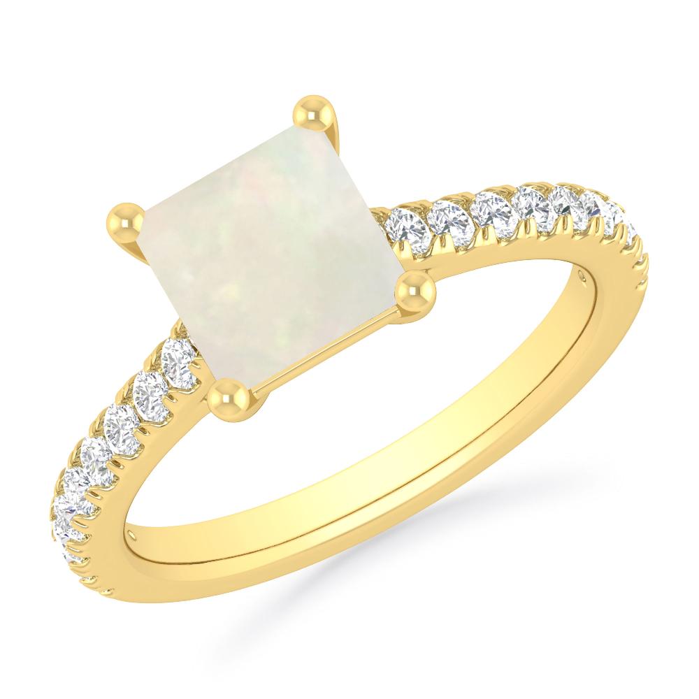 Yellow Gold - Opal