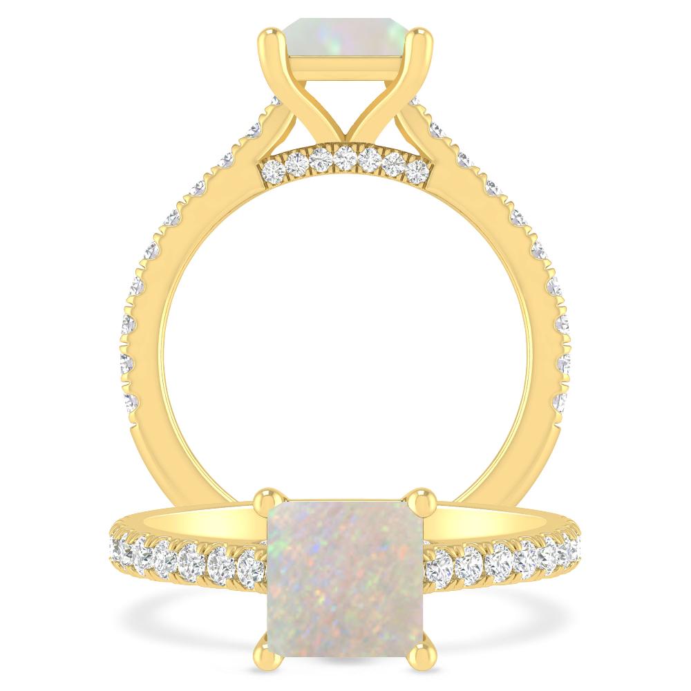 Yellow Gold - Opal