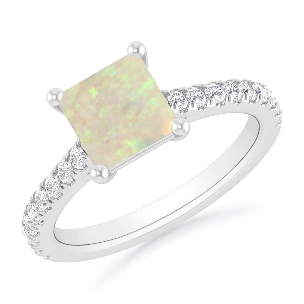 White Gold - Opal