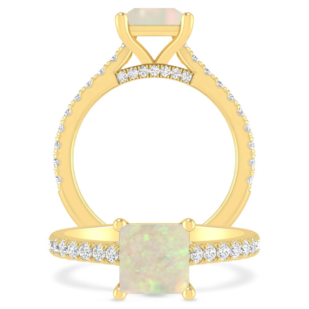 Yellow Gold - Opal