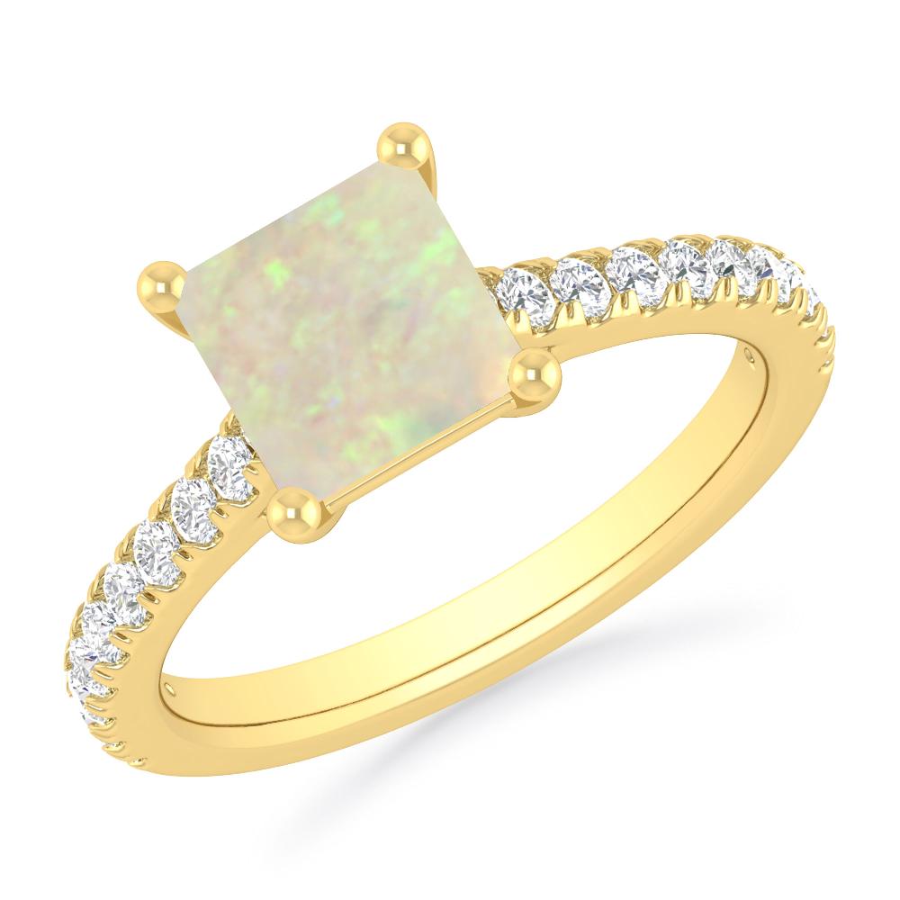 Yellow Gold - Opal