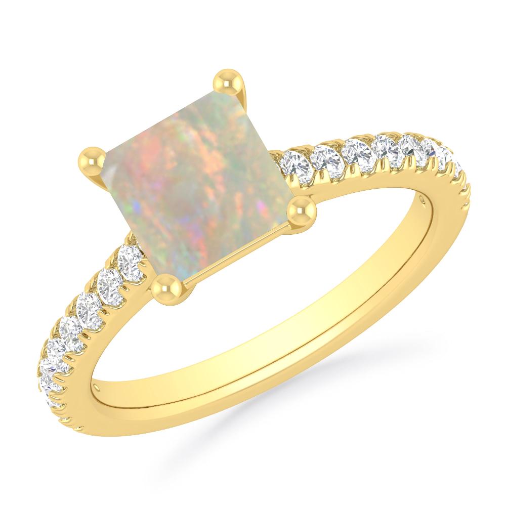 Yellow Gold - Opal