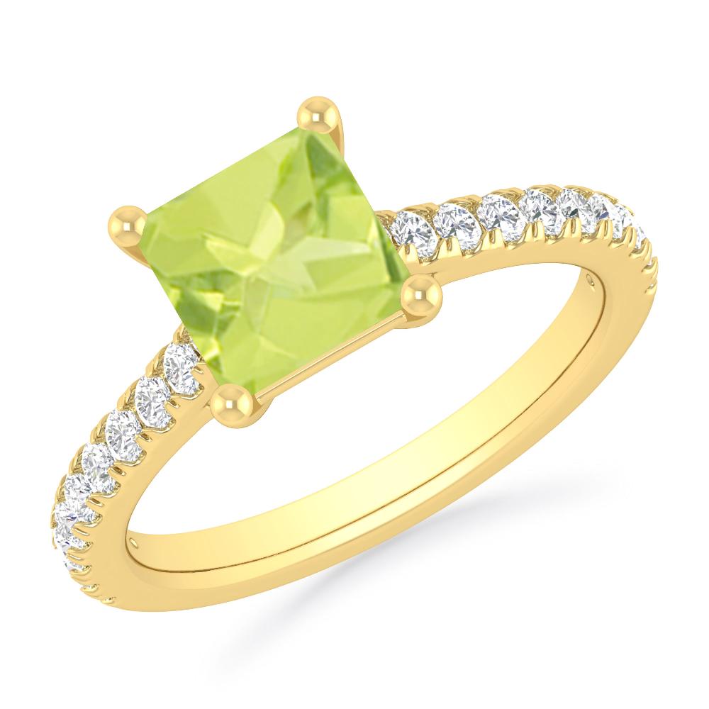 Yellow Gold - Peridot