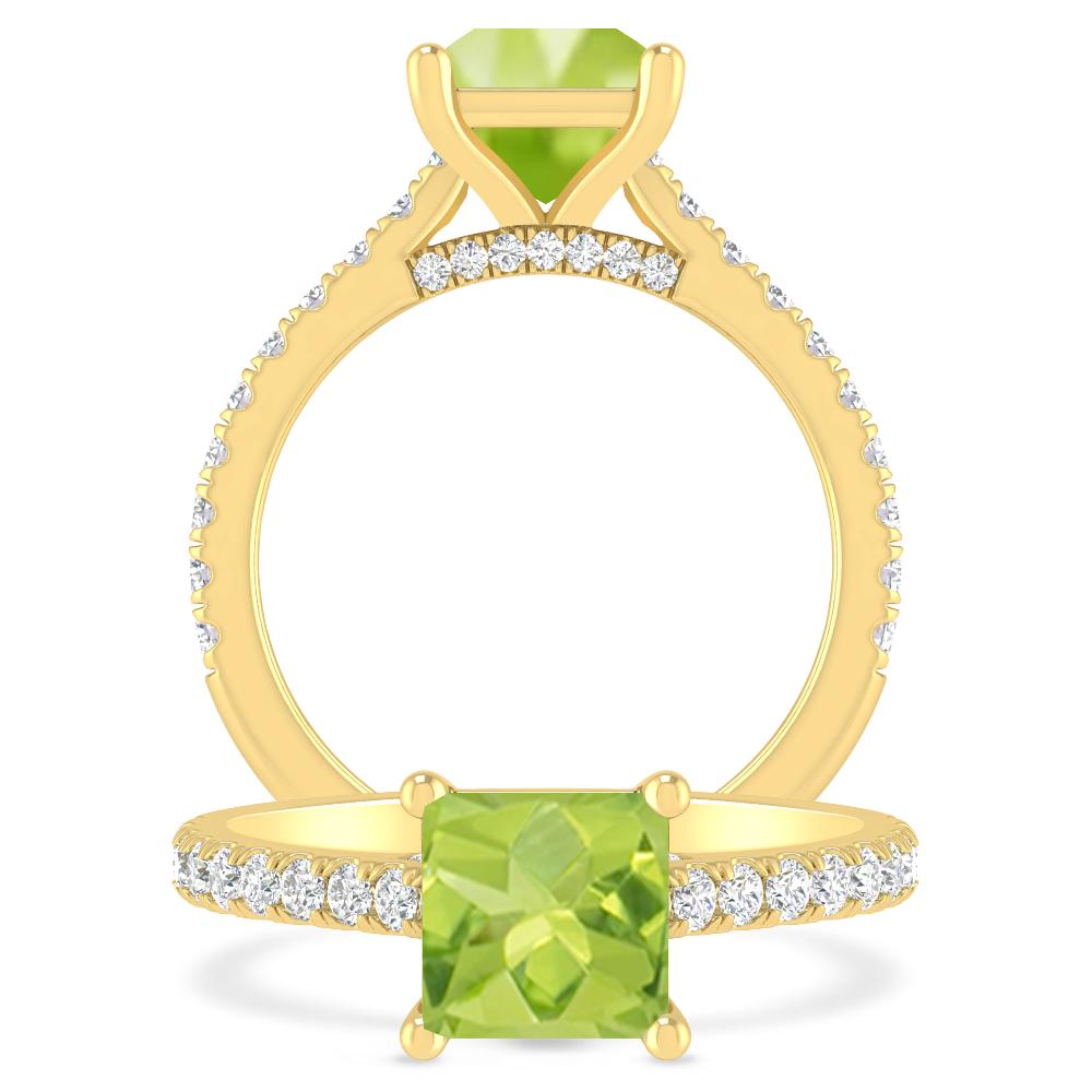 Yellow Gold - Peridot