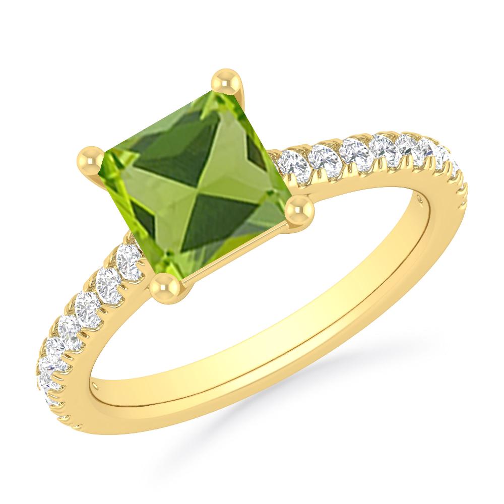 Yellow Gold - Peridot