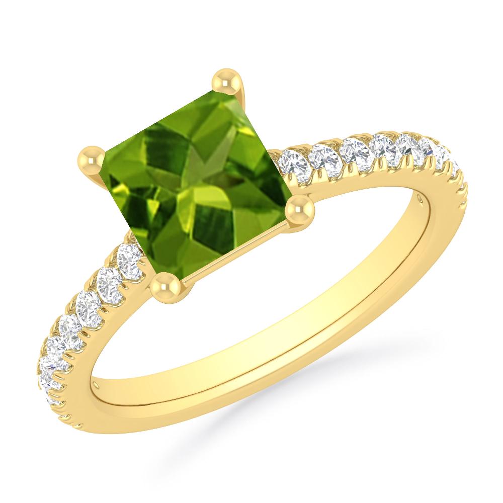 Yellow Gold - Peridot