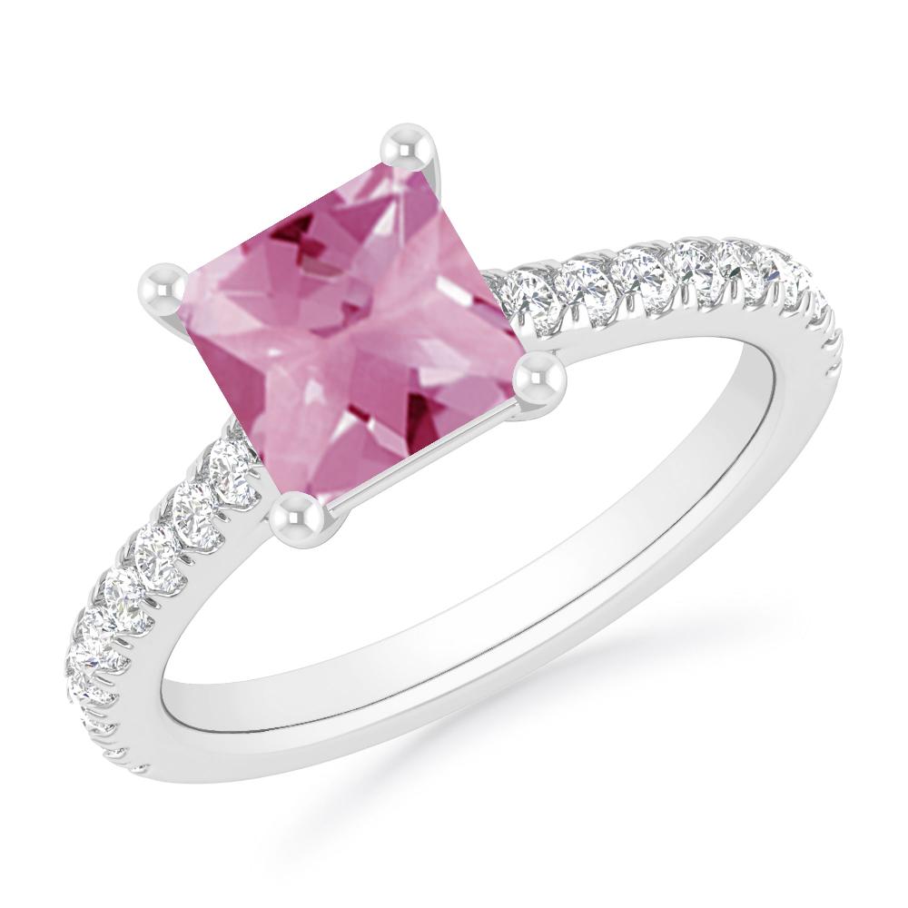 White Gold - Pink Tourmaline