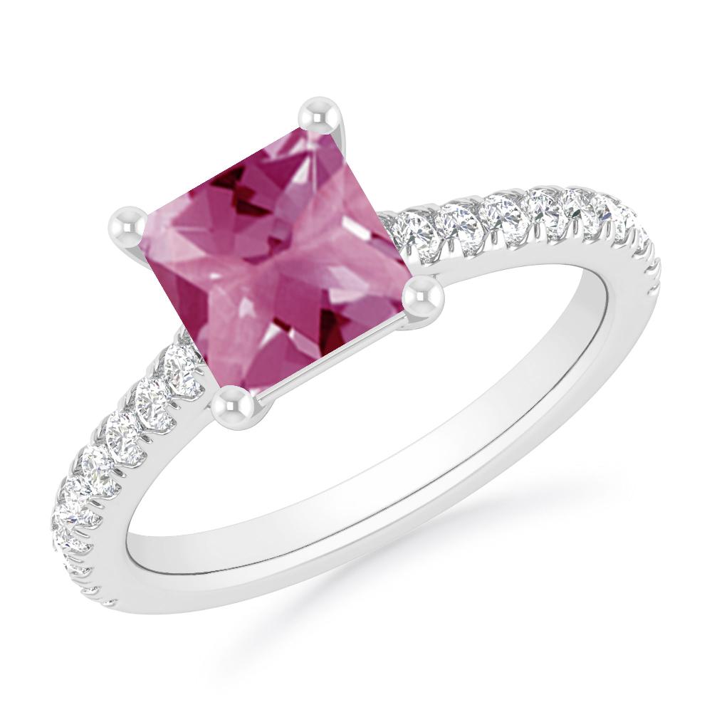 White Gold - Pink Tourmaline