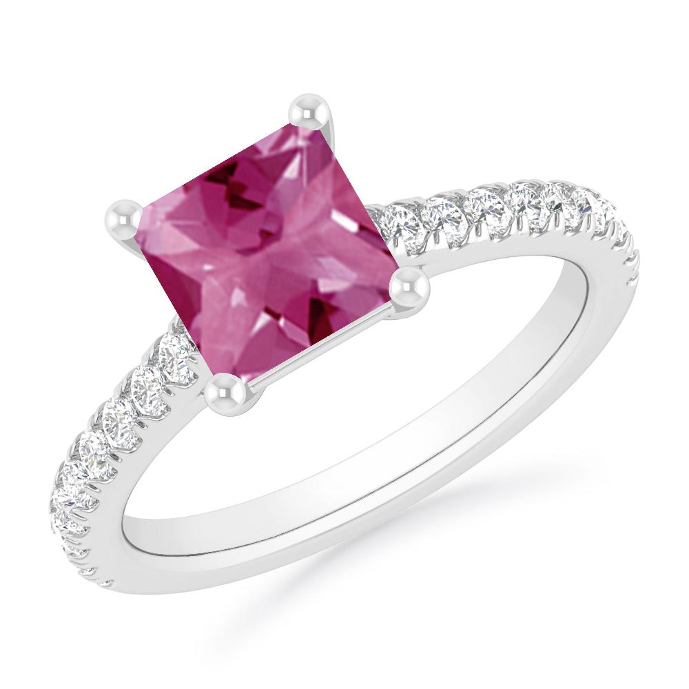 White Gold - Pink Tourmaline