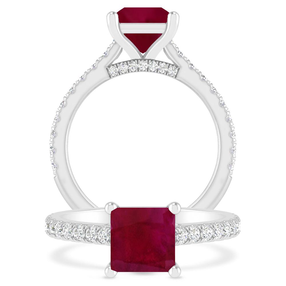 White Gold - Ruby