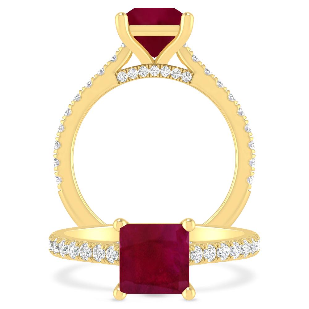 Yellow Gold - Ruby