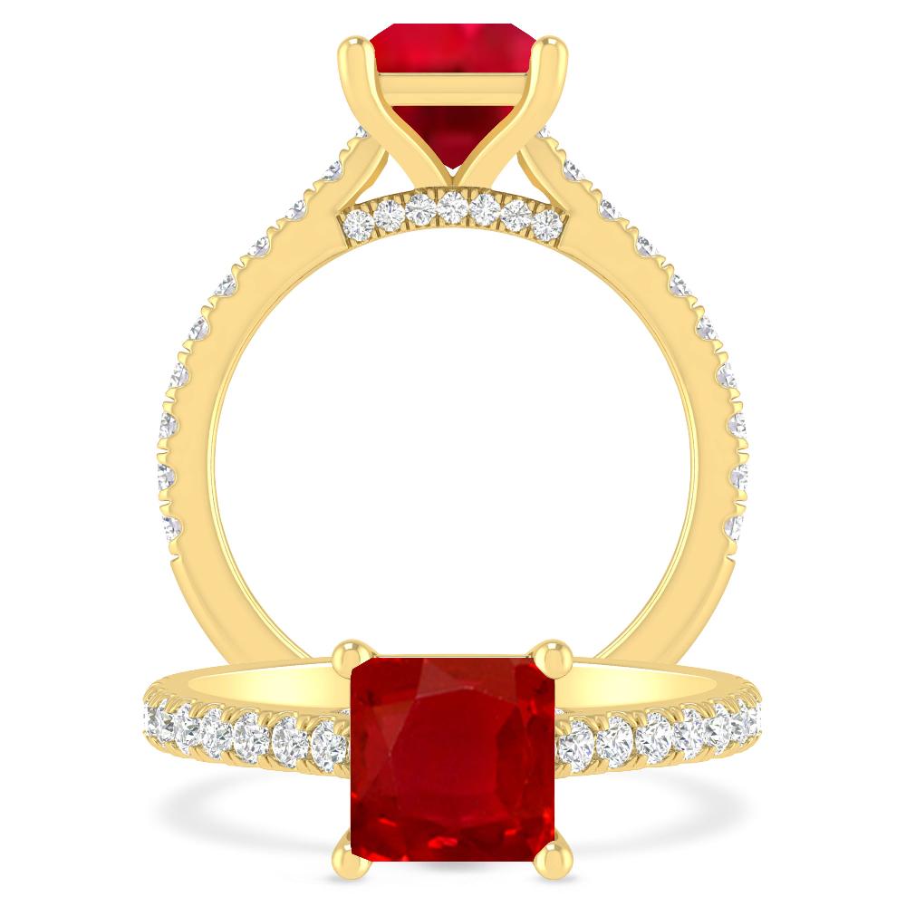 Yellow Gold - Ruby