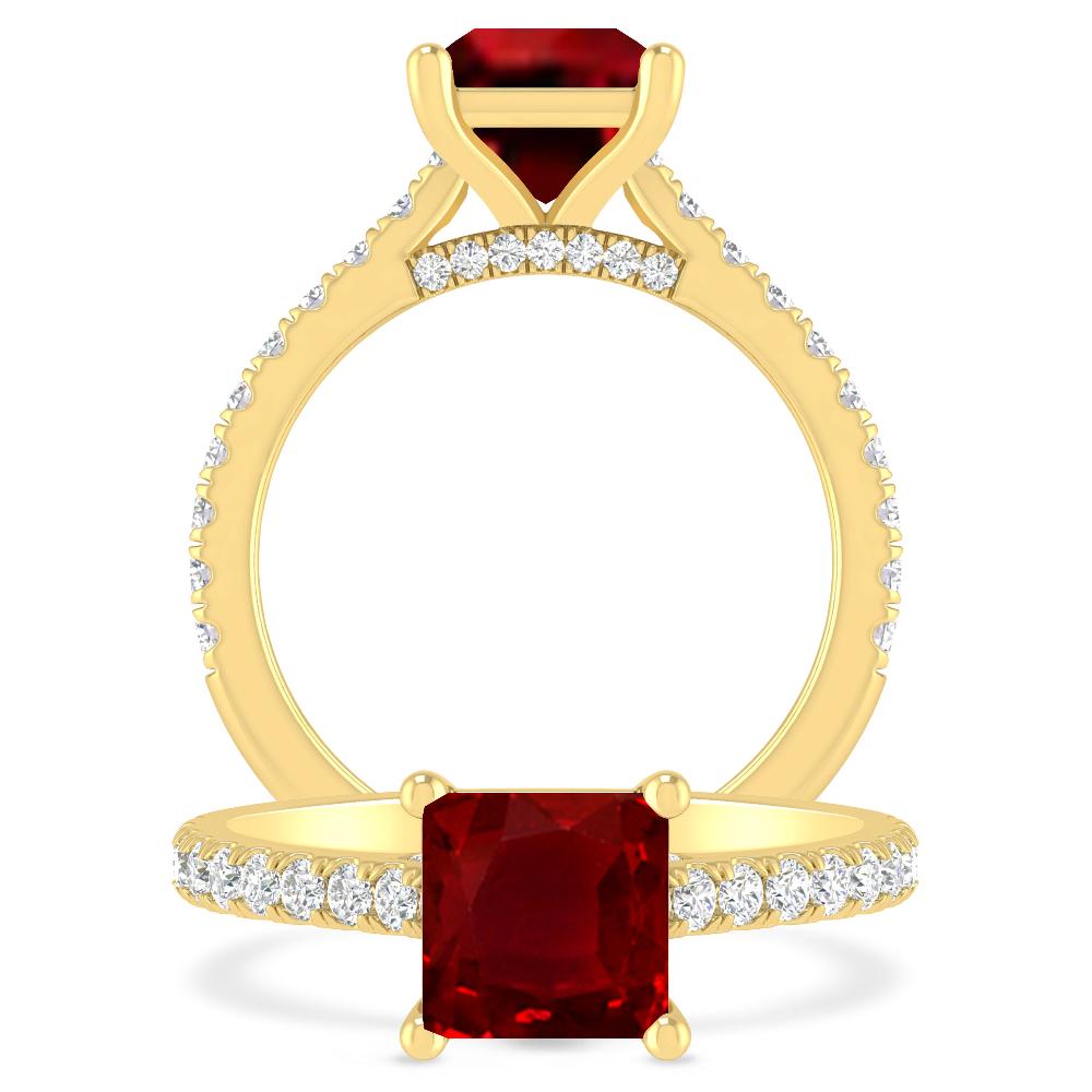 Yellow Gold - Ruby