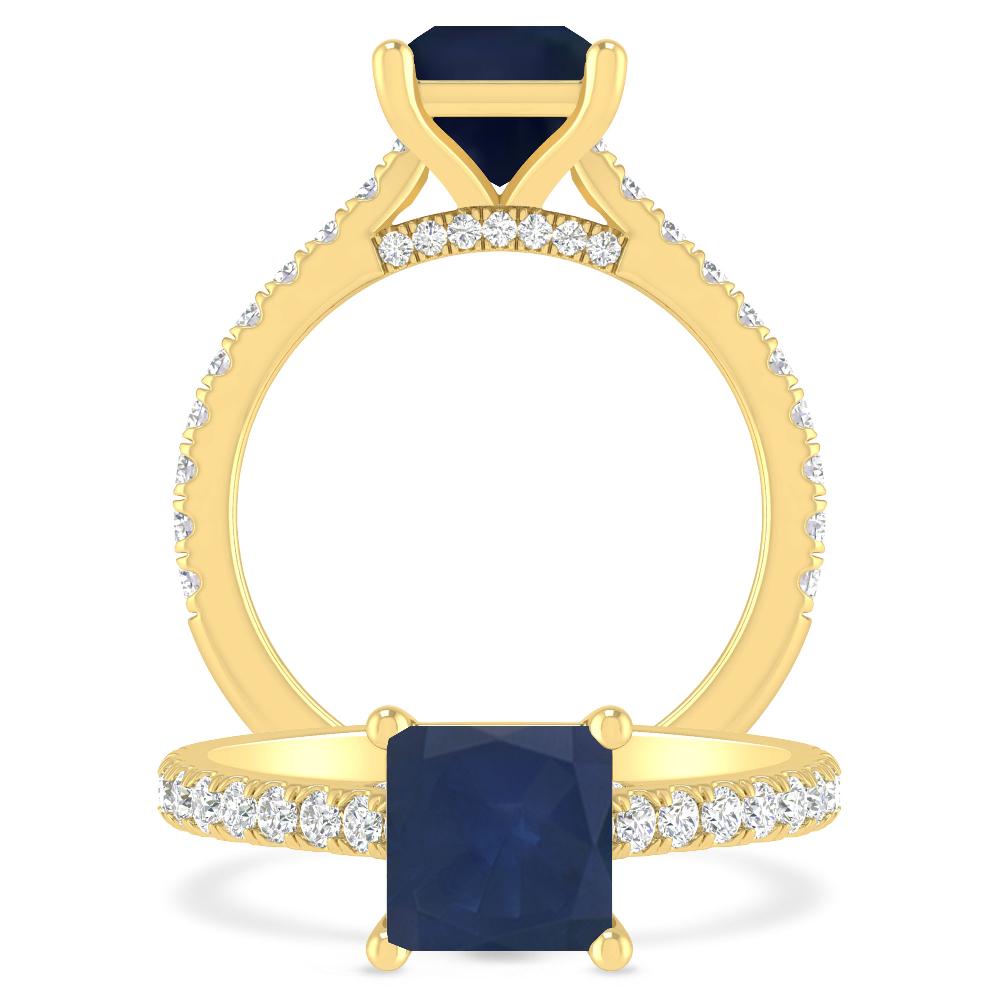 Yellow Gold - Sapphire