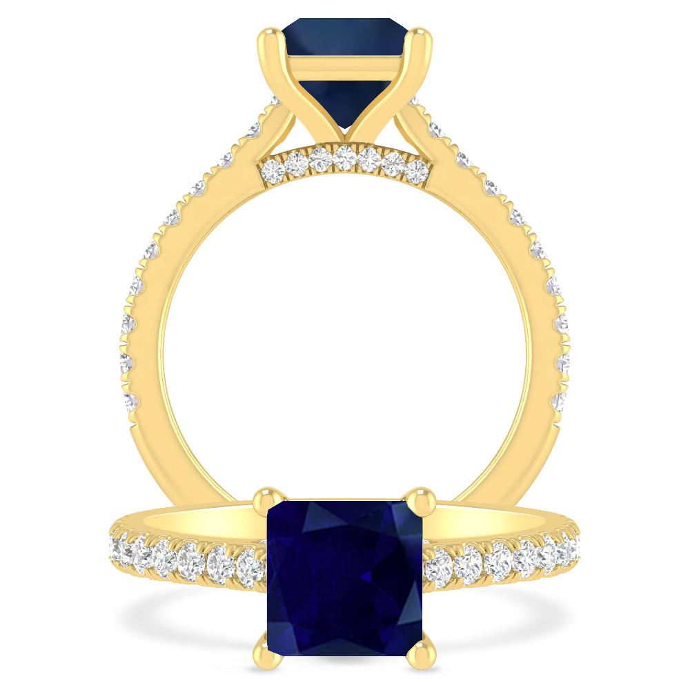 Yellow Gold - Sapphire