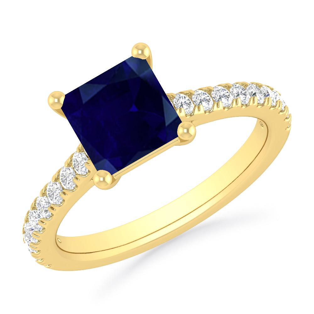 Yellow Gold - Sapphire