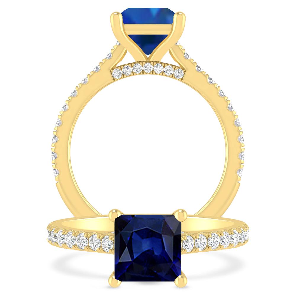 Yellow Gold - Sapphire