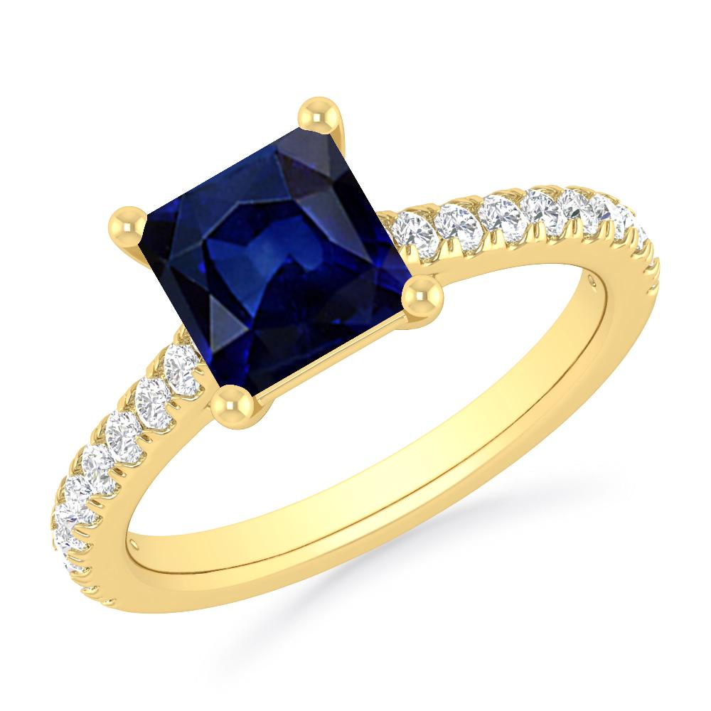 Yellow Gold - Sapphire