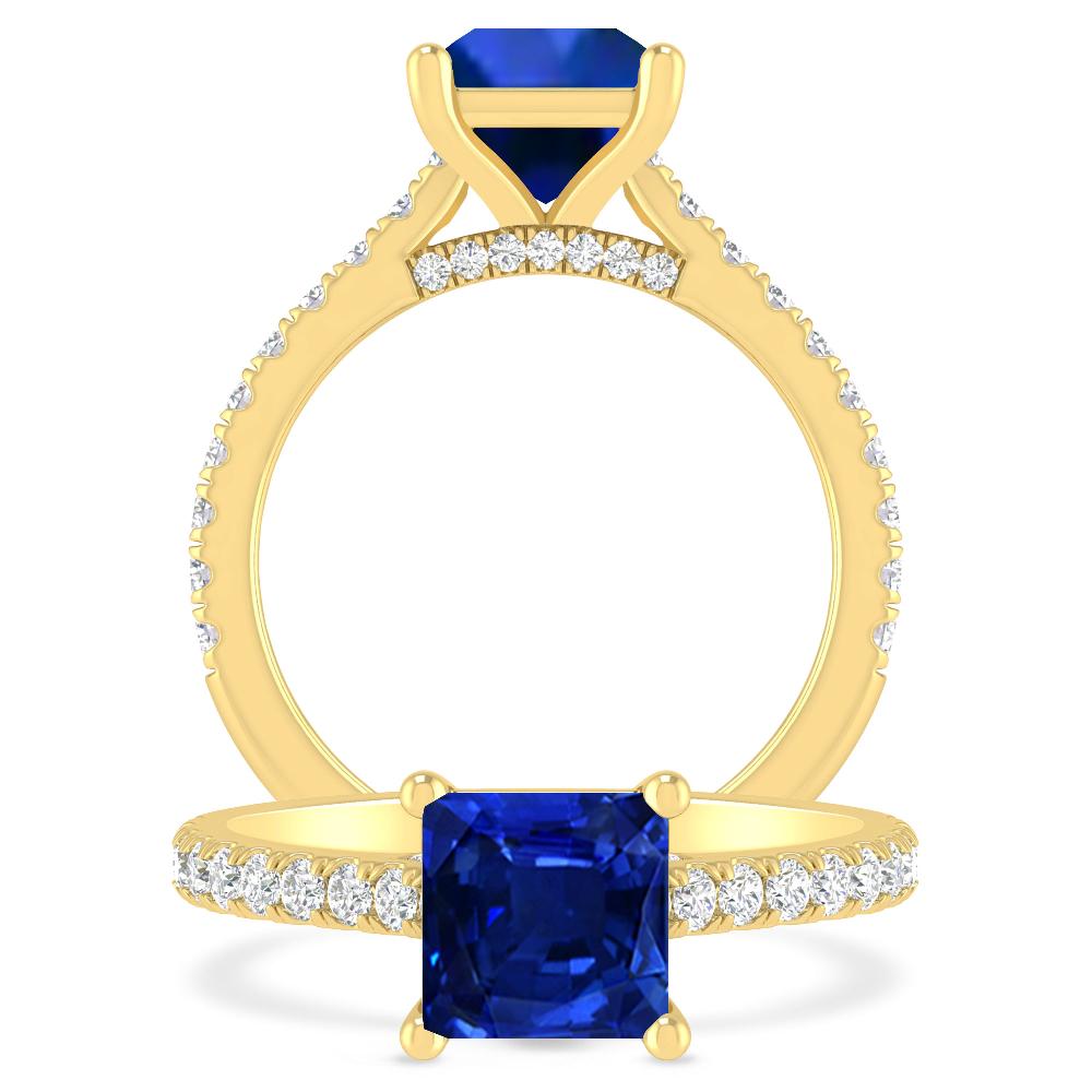 Yellow Gold - Sapphire