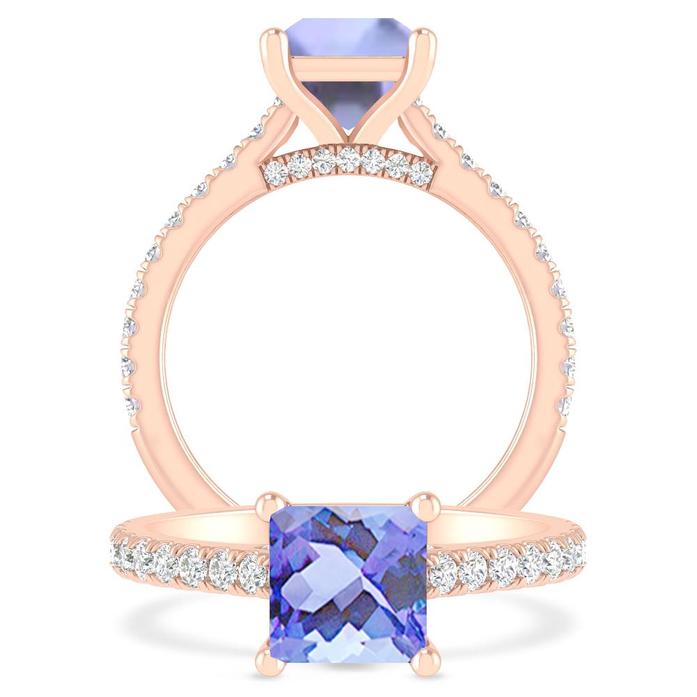 Rose Gold - Tanzanite