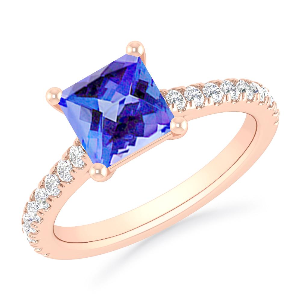 Rose Gold - Tanzanite