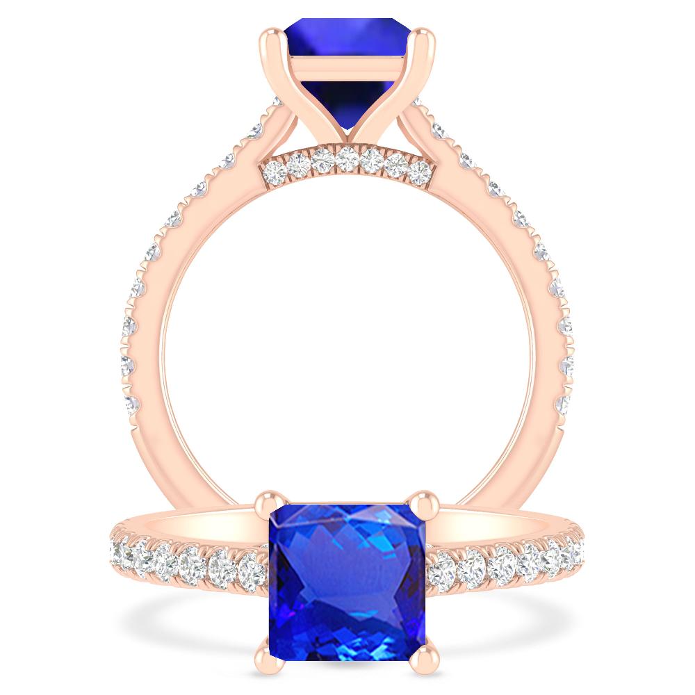 Rose Gold - Tanzanite