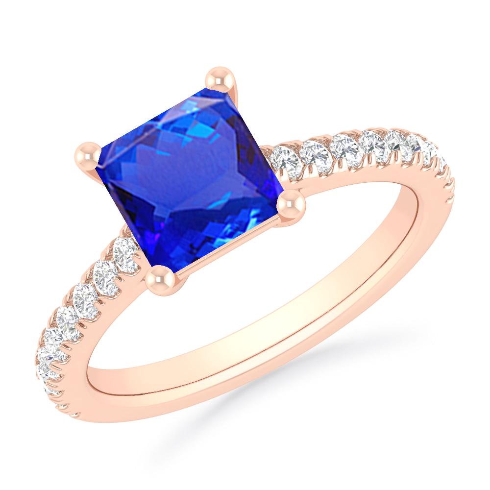 Rose Gold - Tanzanite