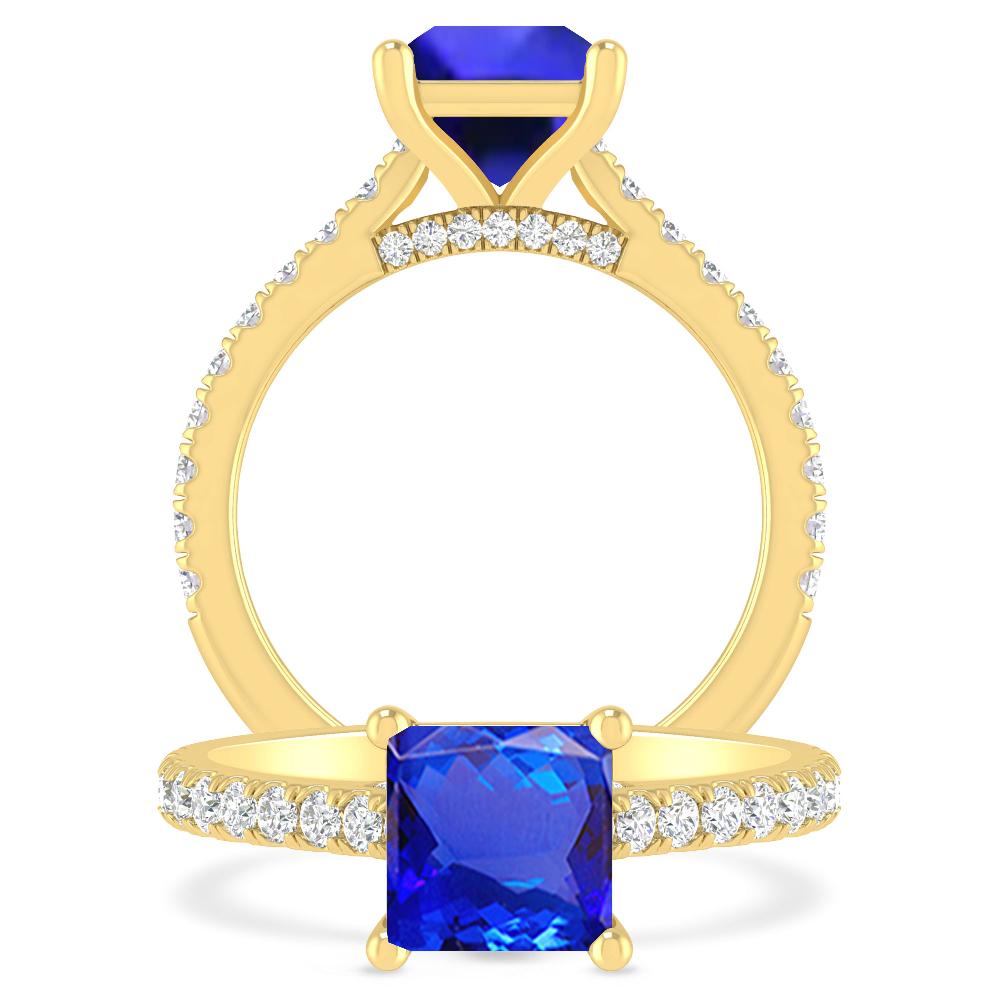 Yellow Gold - Tanzanite