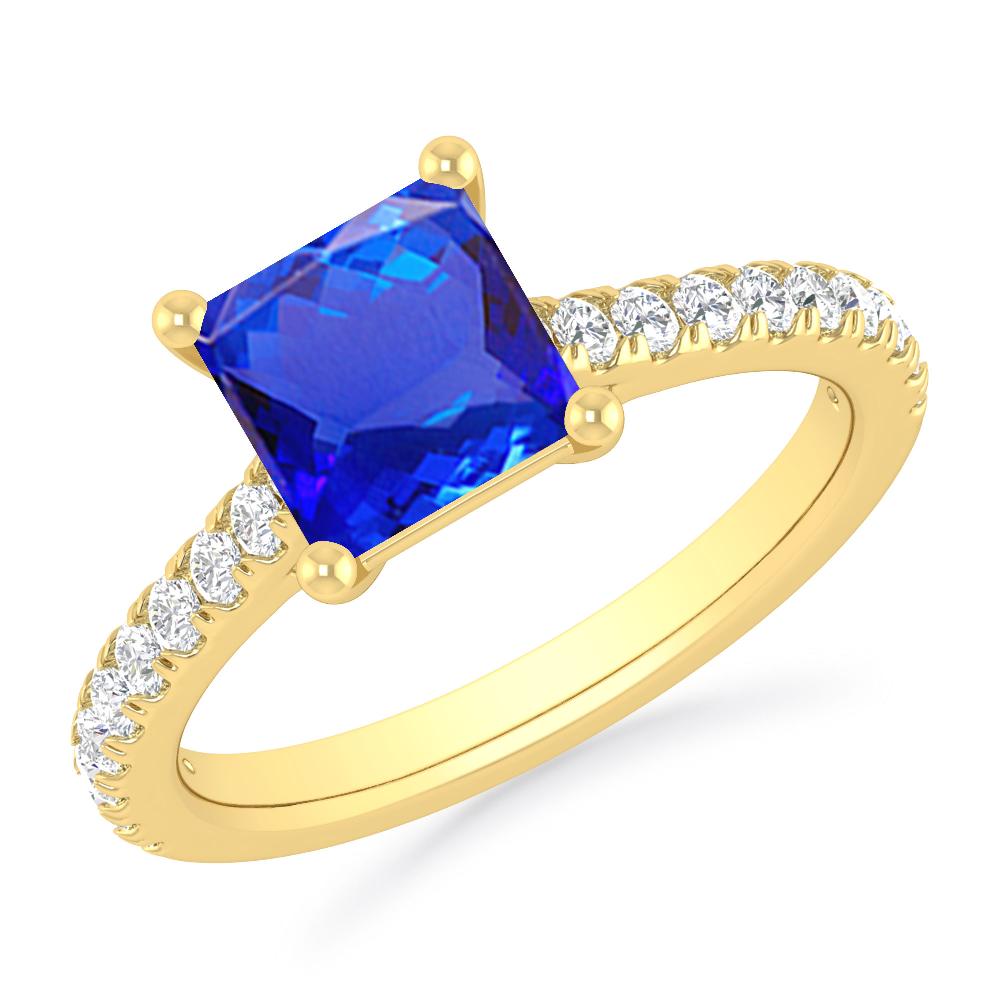 Yellow Gold - Tanzanite