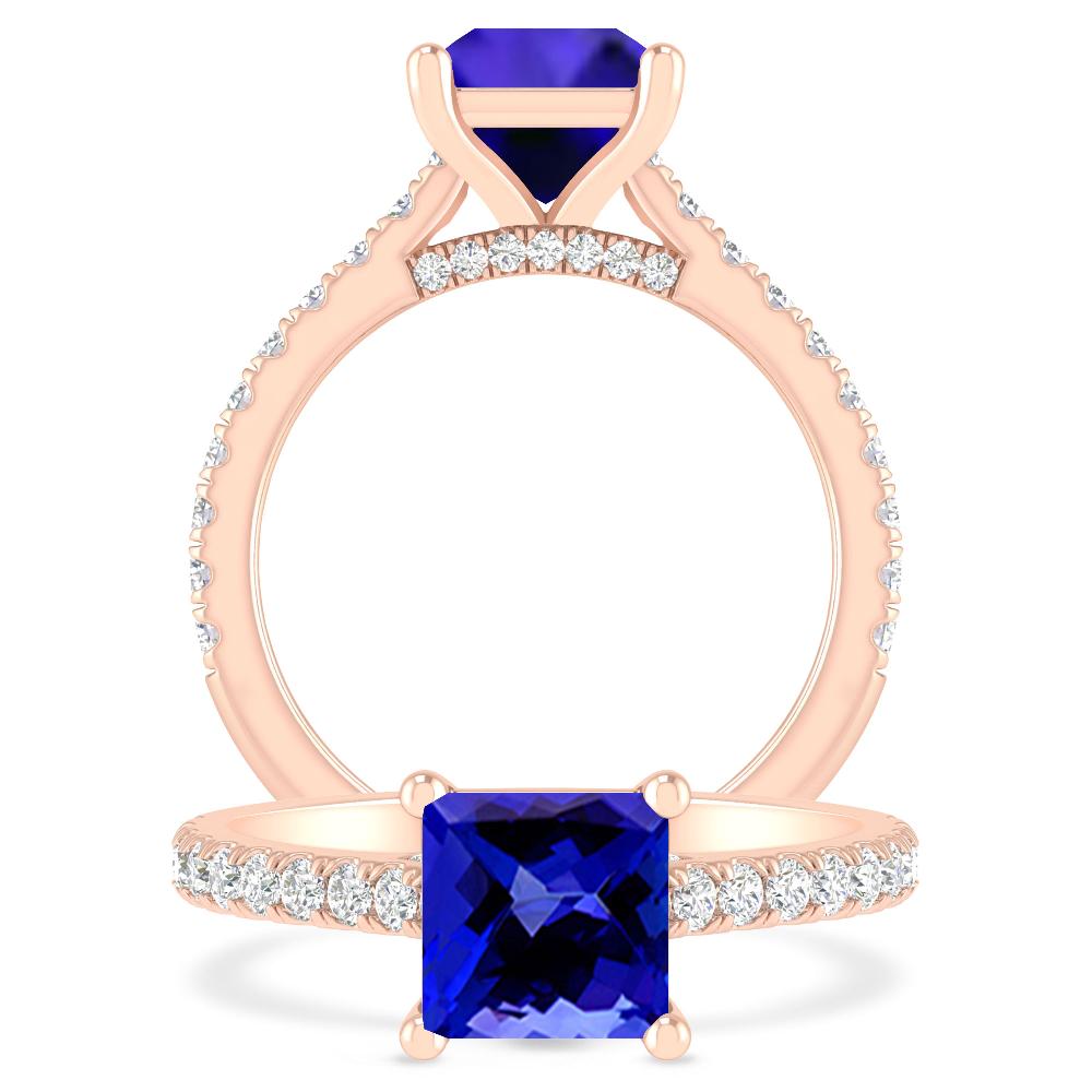 Rose Gold - Tanzanite