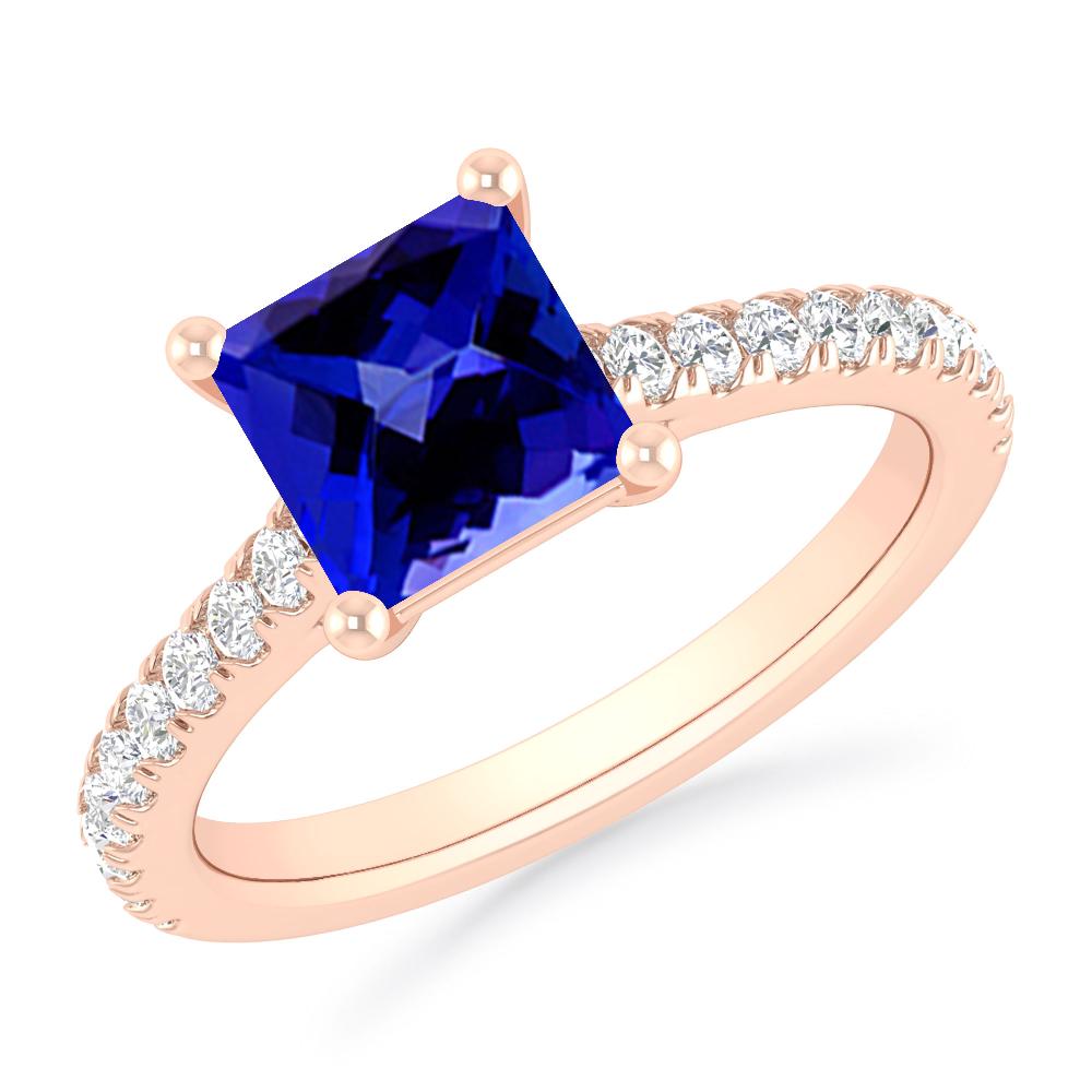 Rose Gold - Tanzanite