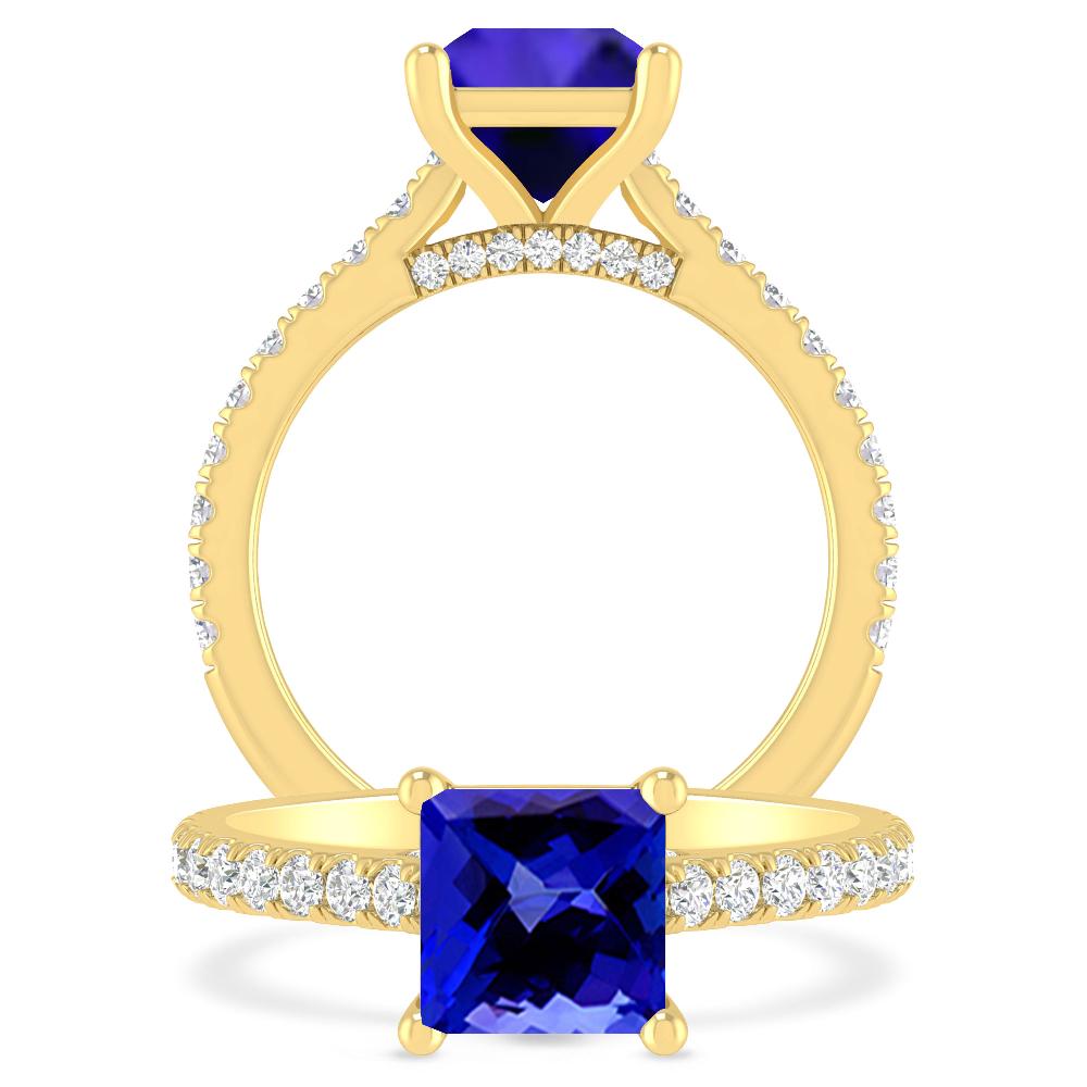 Yellow Gold - Tanzanite