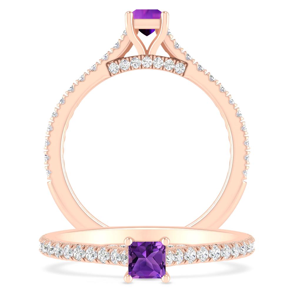 Rose Gold - Amethyst